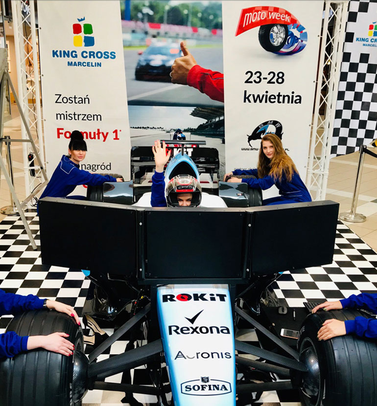 Organizacja eventu motoryzacyjnego dla mężczyzn w centrum handlowym