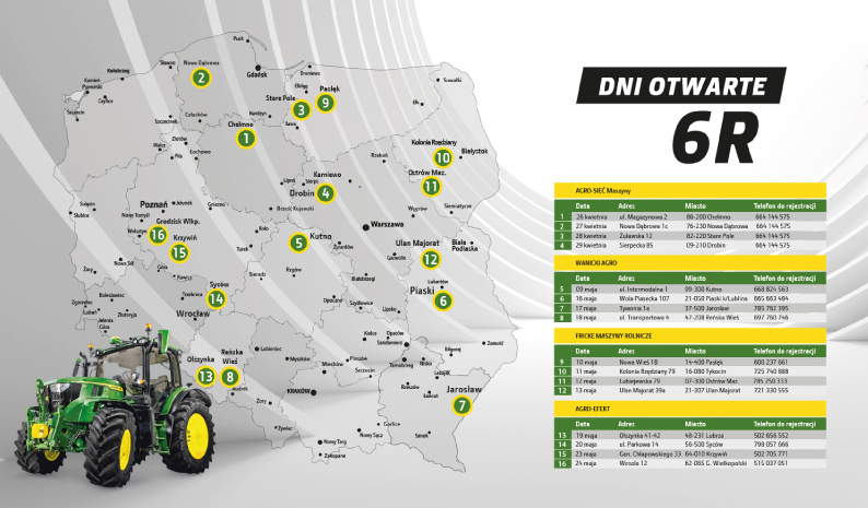 Organizacja premiery maszyny rolniczej, trasa roadshow